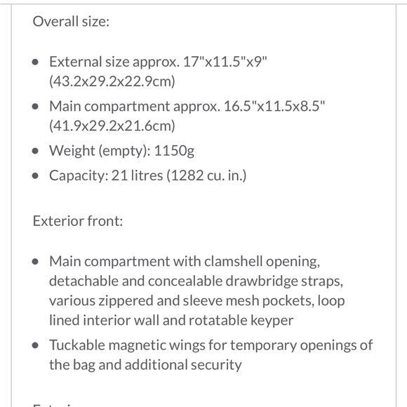 MAXPEDITION ENTITY 21L CCW-ENABLED EDC BACKPACK CHARCOAL Gray Durable Kodra - Picture 11 of 13